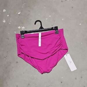 Nwt High-Waist Magenta Bikini Bottoms #144